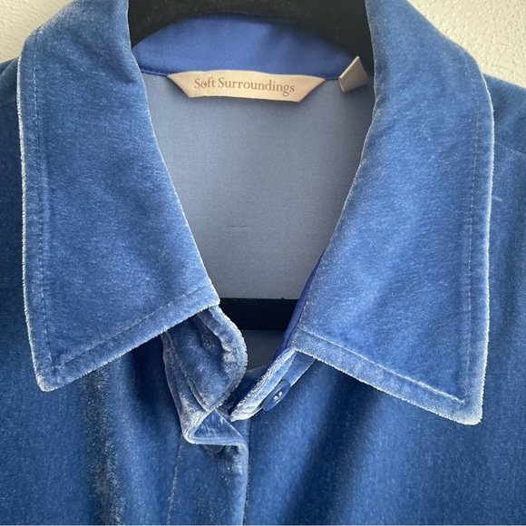 Soft Surroundings Blue Velvet Tunic - Picture 10 of 12